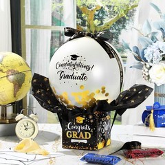 Graduation Pull Money Balloon Box Surprise Kit for Cash Graduation Party Balloon
