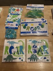 Dino Dinosaur Theme Party Supplies Kids Birthday Decorations Balloon Banners