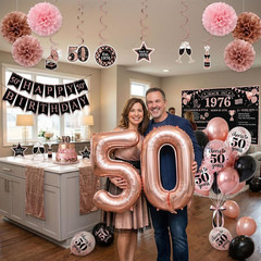 50Th Birthday Decorations for Women, Back in 1976 Party Supplies | Celebrate a 5