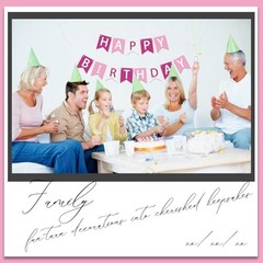 Happy Birthday Banner Happy Birthday Sign Birthday Decorations for Pink