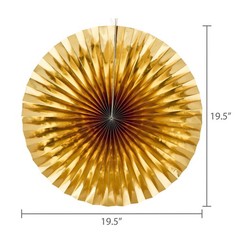 Gold Paper Party Decorations Set 7 Pieces by [Brand]