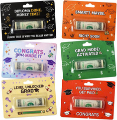 Pack 6Pcs, Graduation Money Holder Cards, Congrats Grad Cash Gift Holder Set, Un