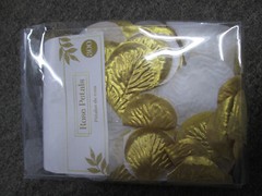 1200 Metallic Gold & White Rose Petals, Party Supplies, NIB