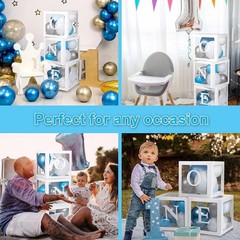 Charming 3 Pcs ONE & TWO Balloon Boxes – Memorable Decor for Any Celebration