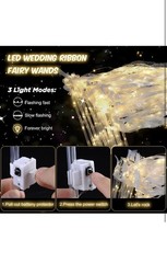 200PCS Light up Wands for wedding, Wedding Wands Streamers with 3 Colorful Fl…