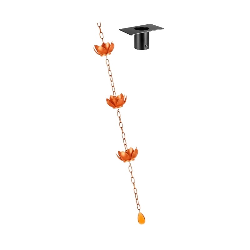 Sophisticated garden Rain Chain For Landscape Improvement And Water stream From