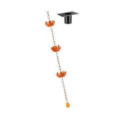 Sophisticated garden Rain Chain For Landscape Improvement And Water stream From