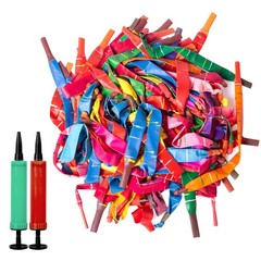 100pcs Rocket Balloons with Two Air Pump Colorful Giant Rocket Balloons for P…