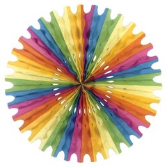 Beistle Multi-Color Art-Tissue Fan – General Occasion | Party Supply