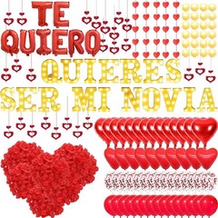 17Pcs 6.3″ Letter Sig,Quieres Ser Mi Novia Light Up Letters Proposal Decorations