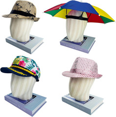 9 Pack Hawaiian Party Hats Luau Tropical Dress Up Photo Props Adult Teen