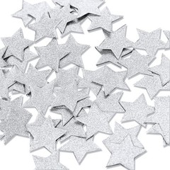 Silver Glitter Star Shaped Table Confetti Scatter Party Decorations 300PCS