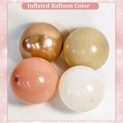 Dusty Pink Balloon Arch Kit, 143Pcs Boho Blush Pink Sand White Nude Rose Gold…