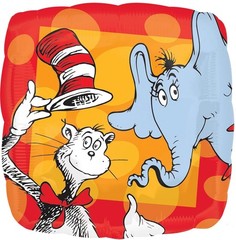 Cat In The Hat Party Supplies 9pc 2nd Balloon Bouquet Decorations