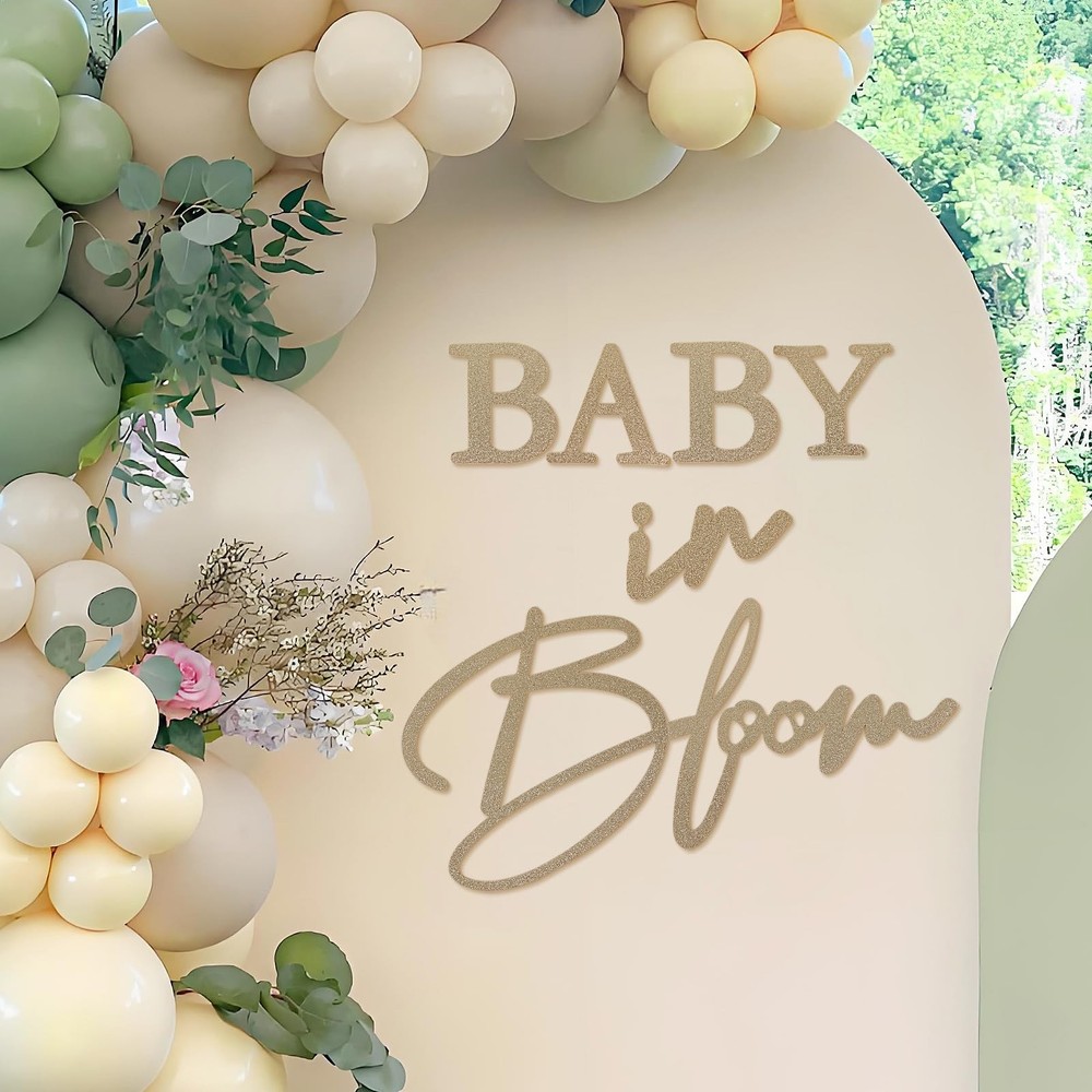 Baby in Bloom Sign, 16”x24” Felt Letter Baby Shower Sign Baby in Bloom Party …