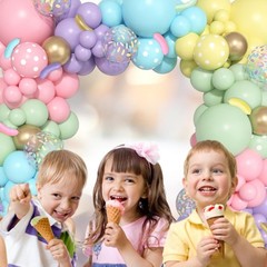 Kit De Arco De Guirnalda De Globos De Donut Pastel Para Niñas Kit De Arco NUEVO.