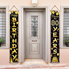 80Th Birthday Party Banner Decorations for Women Men 80 Year Old Door Banners Si