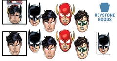 Justice League Party Masks – 8 Assorted Superhero Face Masks for Kids