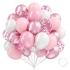 Pink White Latex Balloons Party Decoration Garland Arch Kit Wedding 60PCS