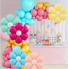 12PC Large Colorful Daisy Flower Balloon Foil Mylar Wedding Baby Shower Party