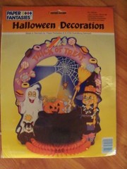 10″ Halloween Centerpiece Decoration Vintage 1992 Paper Fantasies NOS Denmark