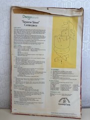 Vintage Sesame Street Centerpiece Designware Drawing Board 1980 Cardboard