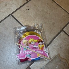 Princess Peach Party Supplies Birthday Set Plates Balloons Banner