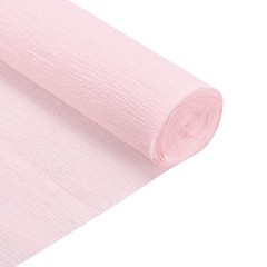Crepe Paper Roll Crepe Paper Decoration 6.9ft Long 20 Inch Wide, Light Pink