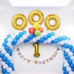 12 Pack 28″ Gold Ring Birthday Party Balloon Cartoon Characters Themed Party …