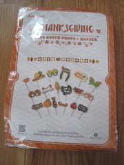 Thanksgiving Photo Booth Props Banner Amos Fun Turkey NEW