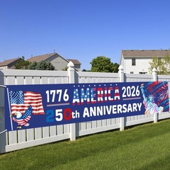 250th Anniversary American Banner, 1776-2026 250 Years USA Birthday Banner, 1…