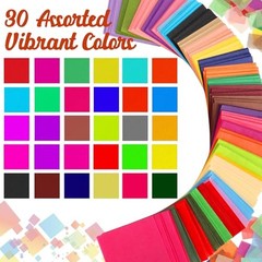 6000 PCS Multicolor Tissue Paper Squares, 2 Inch Colored 6000PCS-30Colors