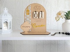 Advent Calendar for Ramadan – Wooden Ramadan Decorations 2024-30 Days Ramadan