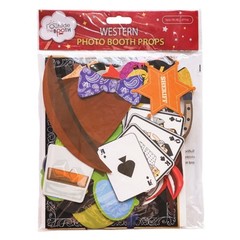 Western Photo Booth Props – 41-pc Photo Prop Kit with 8 x 10-Inch Sign, 60 Ad…