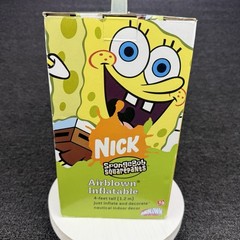 Gemmy SpongeBob SquarePants 4 Foot Air Blown Happy Birthday Indoor/Outdoor Works