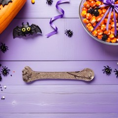 4 Pcs Halloween Decoration Bones Accessories Artificial Prank Prop
