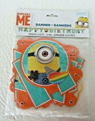 Despicable Me Minion Happy Birthday Party Decoration Banners Goggles Glasses Fun