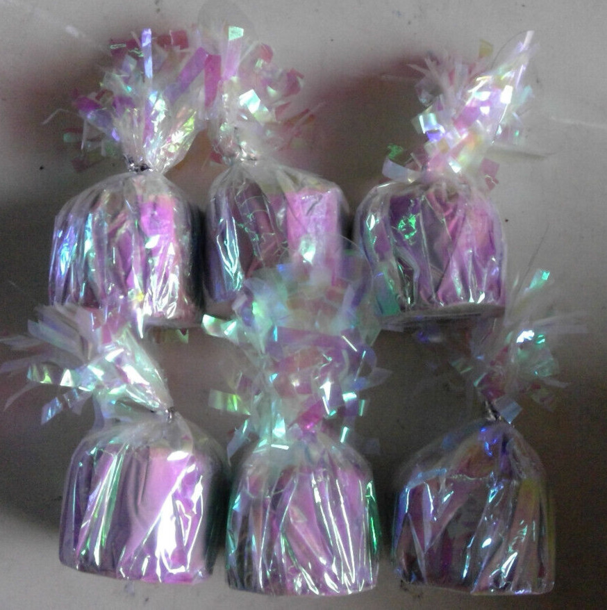 foil balloon weight unique party Iridescent pack of 6