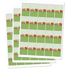 60 Forest Animals Miniatures Candy Bar Wrapper Decorations, Woodland Creatures M