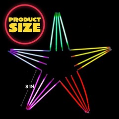 JOYIN 800 Pcs 8″ Glow sticks Bulk Party Favors Pack, Neon Glow in the Dark Pa…