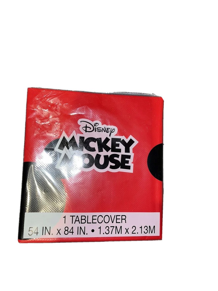 Mickey Mouse Party Table Cloth Table Cover – 54″ X 84″ – Printed All Over New!
