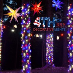 Waterproof Patriotic String Lights – 100 Incandescent Bulbs for Parties
