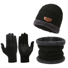 3PCS BENNIE CAP FOR MEN WOMEN BOYS GIRLFRIEND WIFE DAD VALENTINE WINTER GIFT UK