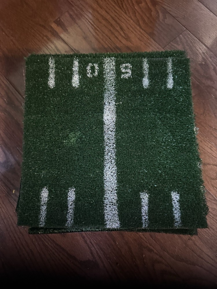 One Dozen Football Turf Tiles – Graduation Birthday Party Centerpiece Decor 12″