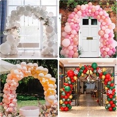 Balloon Arch Kit, 8ft Tall & 9ft Wide Adjustable Balloon Arch Frame Stand wit…