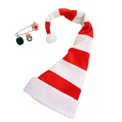 Funny Long Santa Hat Comical Christmas Party Costume Accessory for Adults Kids