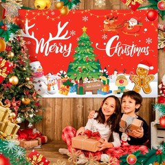 Large Merry Christmas Party Decoration Backdrop Xmas Backgrounds for Photo Props
