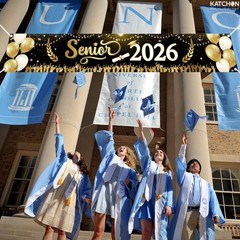 Xtralarge 2026 Graduation Decorations Yard Banner – 120×20 Inch | Senior 2026 C.