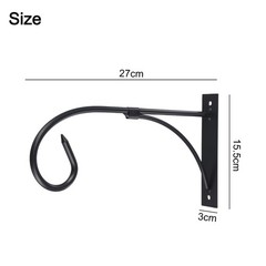 Sturdy Construction 2Pcs Metal Flower Pot Hangers for Long Lasting Use