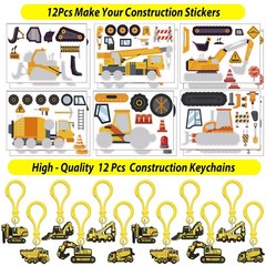 232PCS Construction Party Supplies & Decorations, Goodie Bag Stuffers & Favors